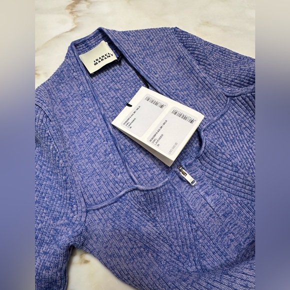 NWT Isabel Marant Zael lavender midi knit dress 36 - Picture 6 of 11